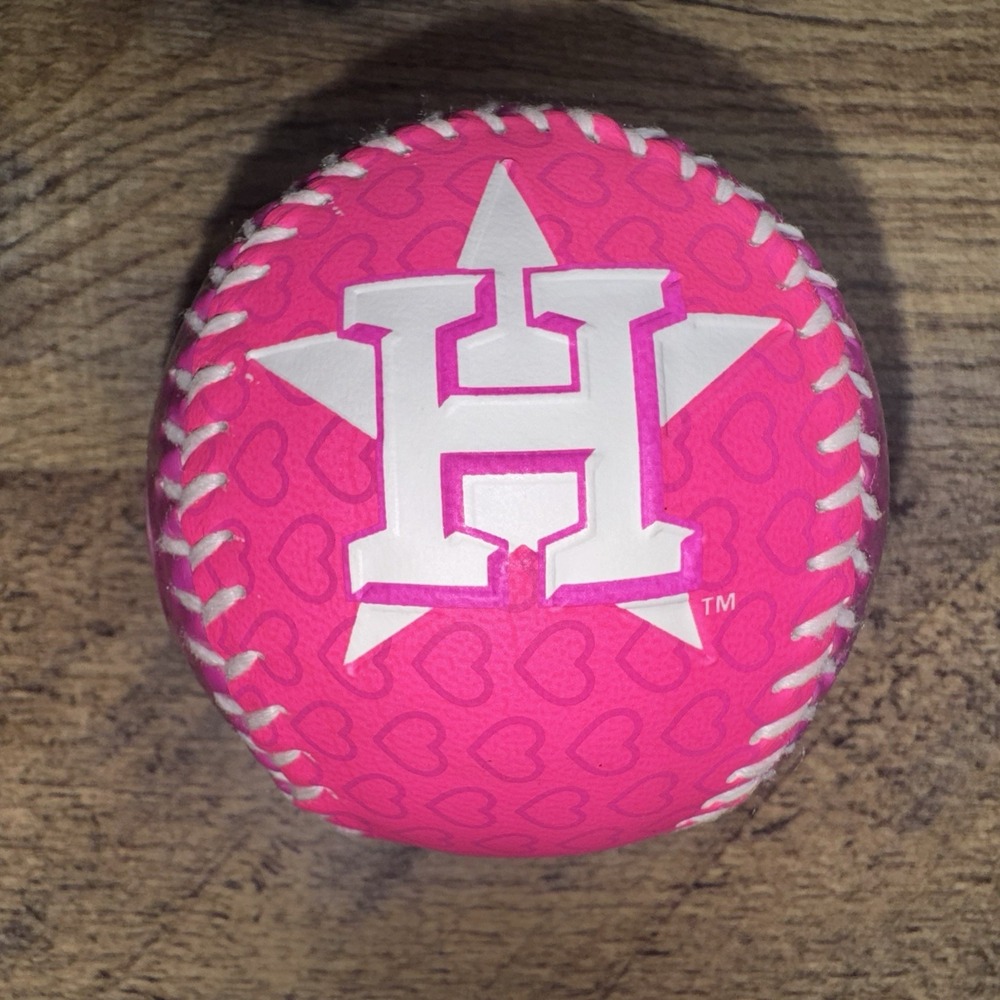 Rawlings Houston Astros MLB Exclusive Pink Souvenir Heart Baseball 2016